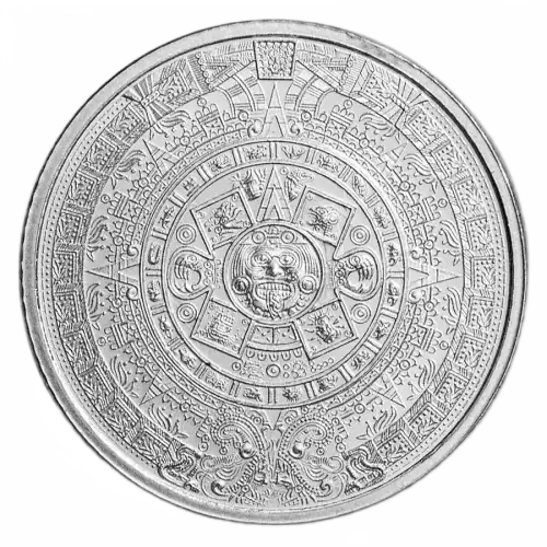 1/10 oz Silver Round - Aztec Calendar (2)