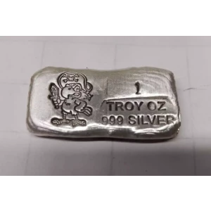 1oz Pirate Parrot CT Silver Bar