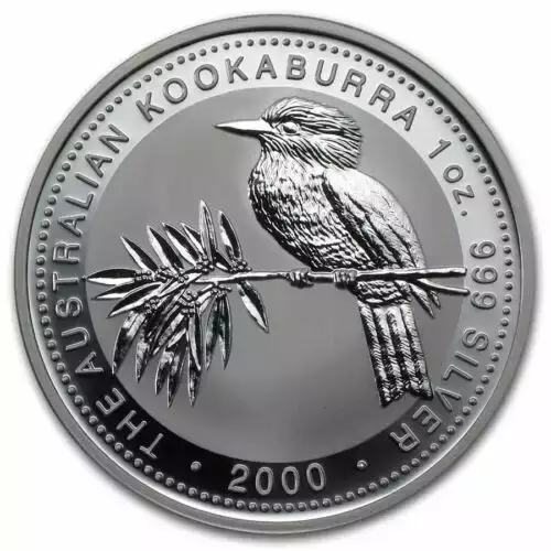 2000 1oz Australian Perth Mint Silver Kookaburra