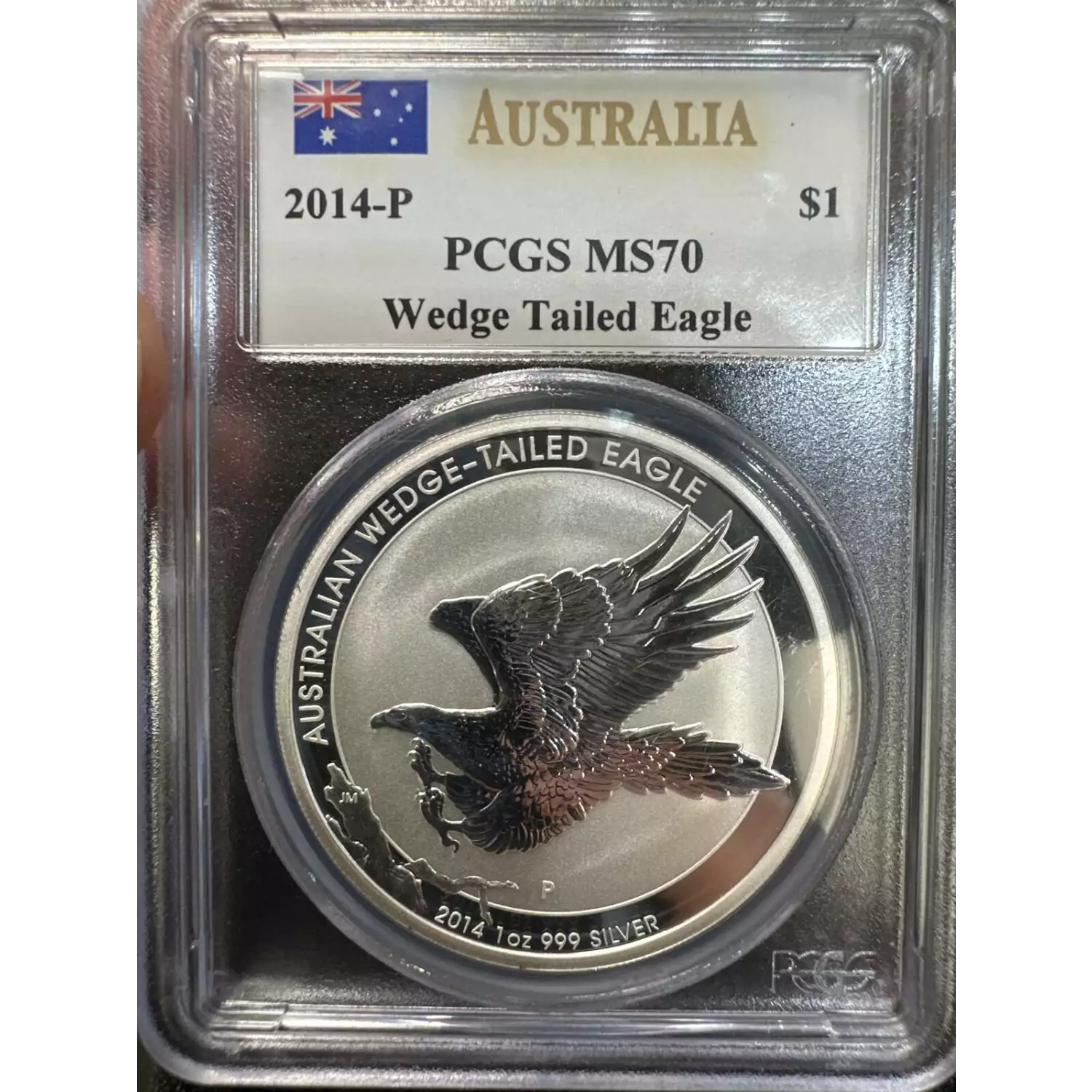 2014-P $1 Wedge Tailed Eagle Mercanti Signature