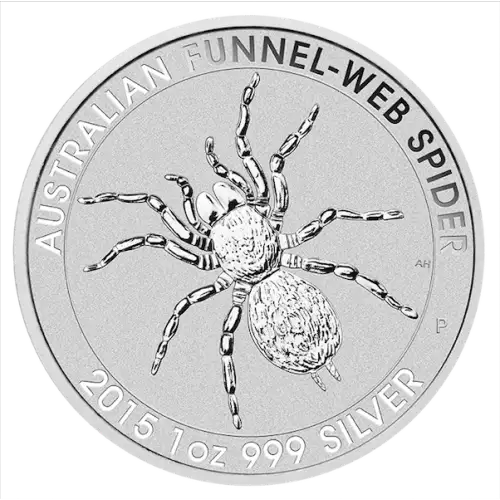 2015 1oz Perth Mint Silver Funnel Web Spider (2)