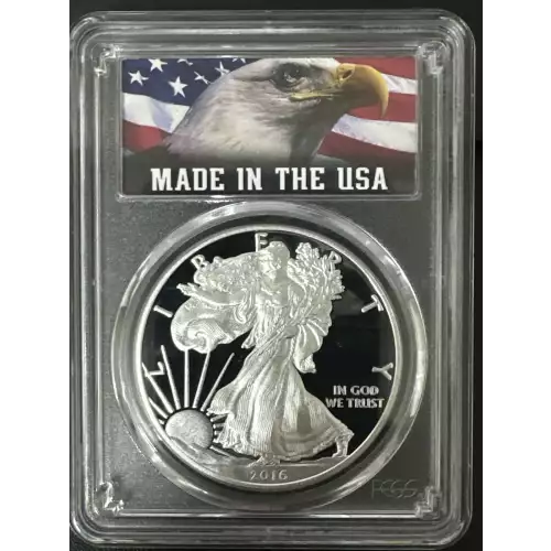 2016-W $1 Silver Eagle 30th Anniversary Lettered Edge, DCAM