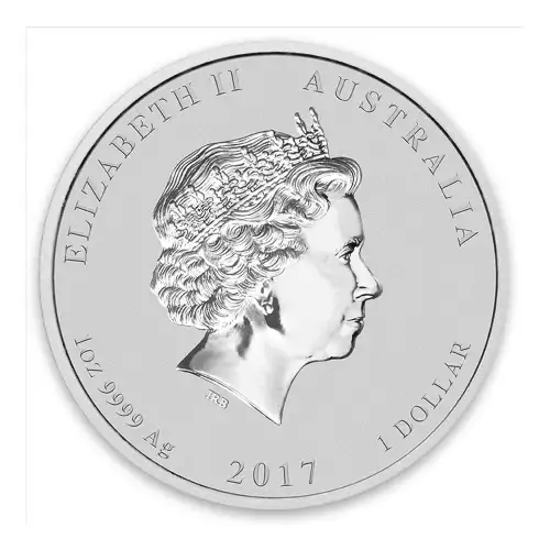 2017 1oz Australian Perth Mint Silver Lunar II: Year of the Rooster (2)