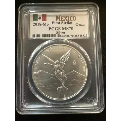 2018-Mo Onza Libertad Silver First Strike