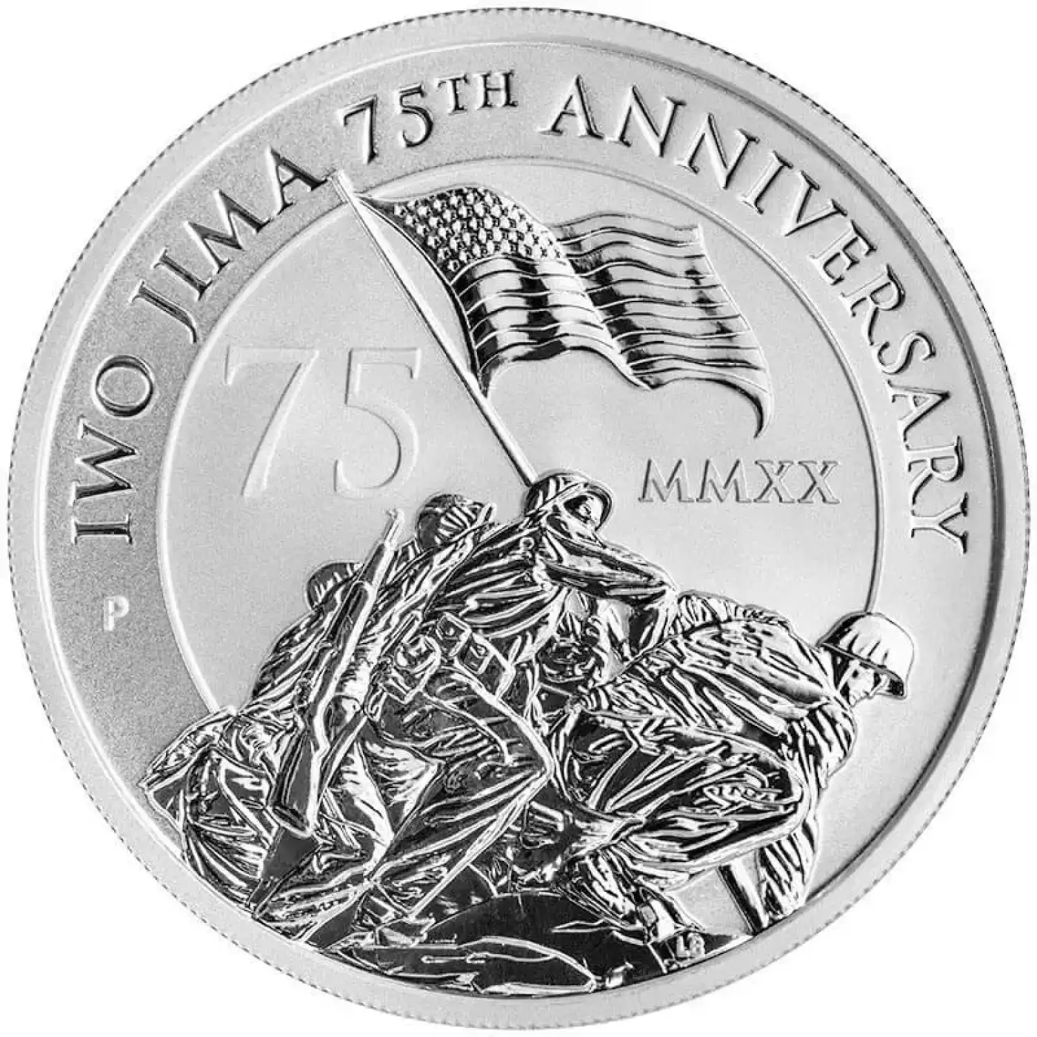2020 Tuvalu $1 1oz Silver 75th Anniversary Iwo Jima Coin (2)