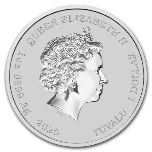 2020 Tuvalu 1 oz Silver James Bond Logo 007 Coin (2)
