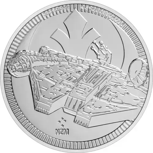 2021 1 oz Niue Silver Star Wars Millennium Falcon Coin (2)