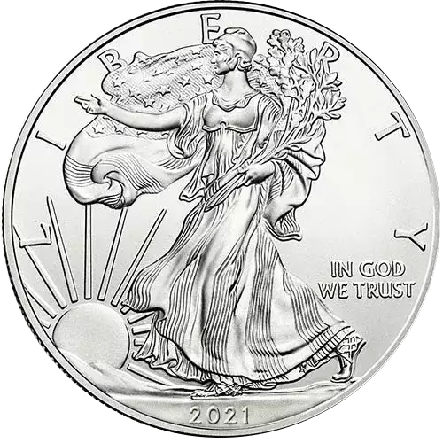 2021 1oz American Silver Eagle - Type 1 Reverse