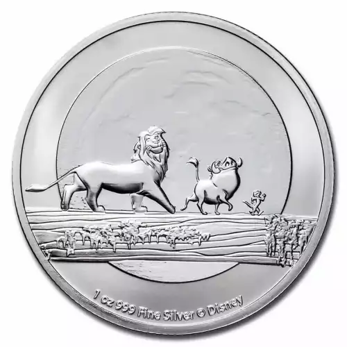 2021 Niue 1 oz Silver $2 Disney Lion King Hakuna Matata