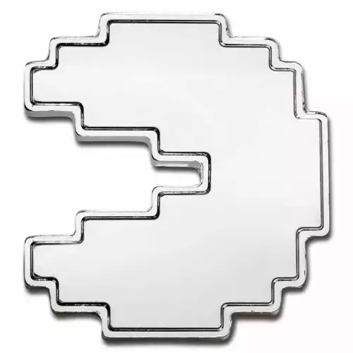 2021 Niue 1 oz Silver $2 PAC-MAN™ Shaped PAC STACK Stackable Coin (2)