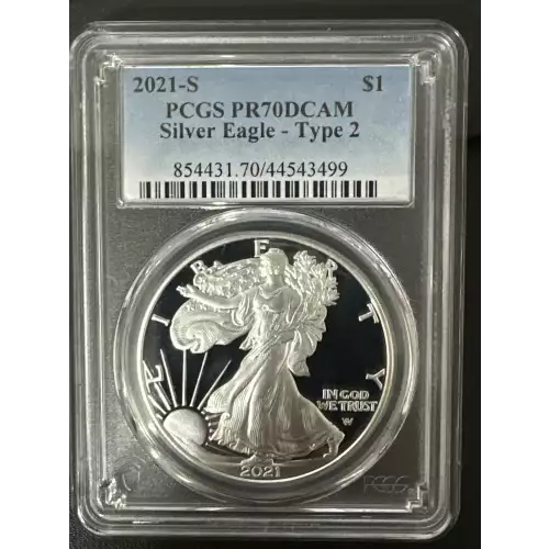 2021-S $1 Silver Eagle - Type 2, DCAM