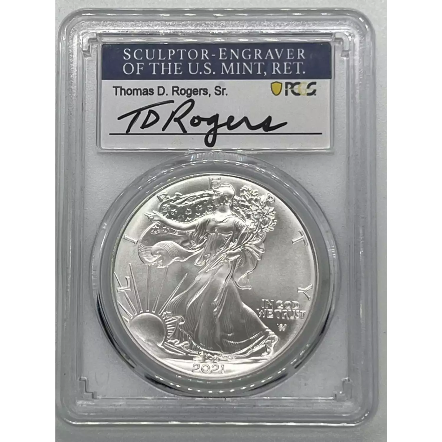 2021 Silver Eagle PCGS MS70 Type 2 First Day of Issue