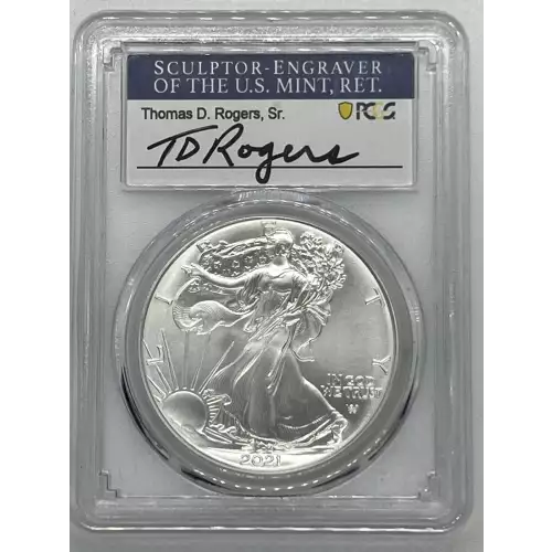 2021 Silver Eagle PCGS MS70 Type 2 First Day of Issue