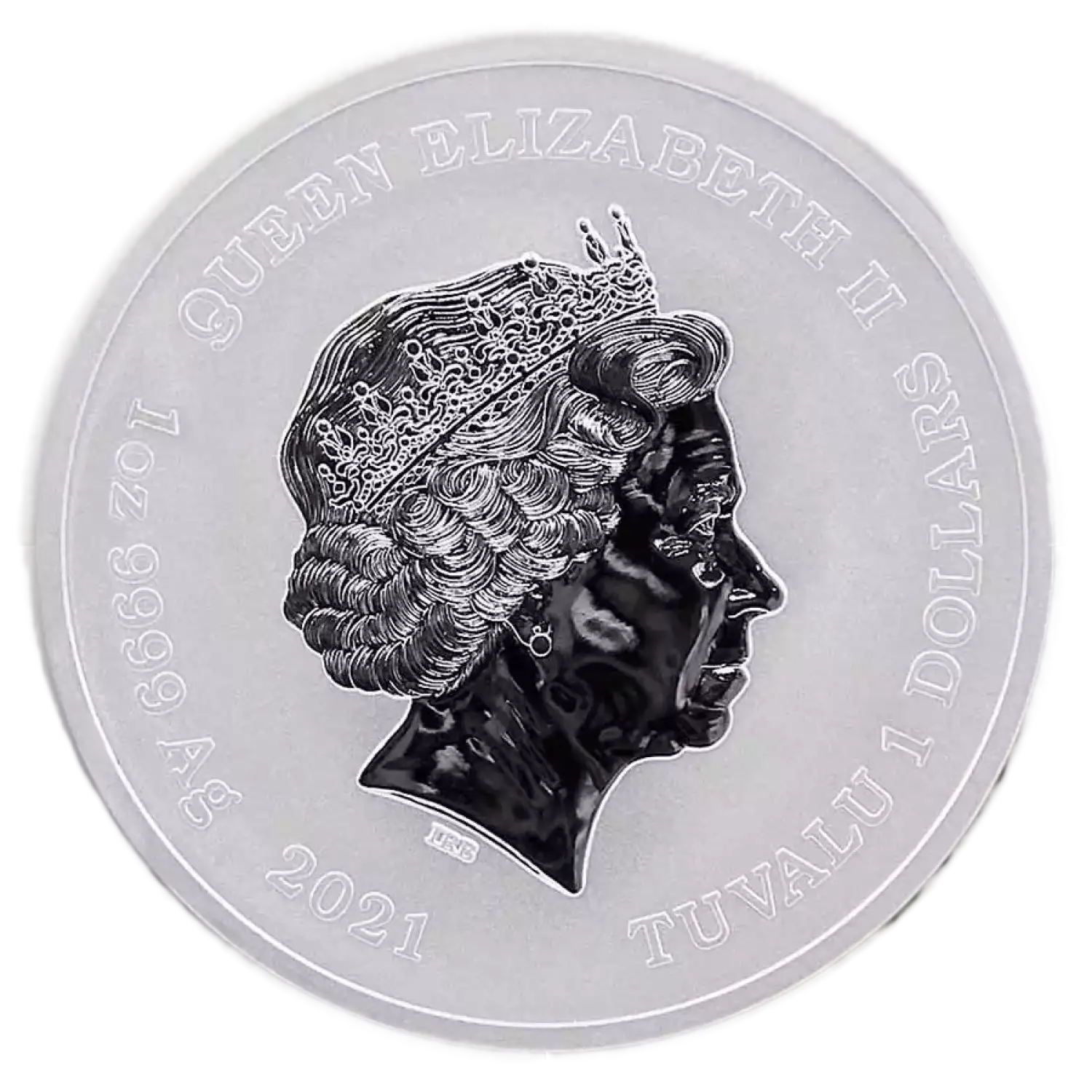 2021 Tuvalu 1 oz Silver Gods of Olympus Poseidon BU Coin (In Capsule) (3)