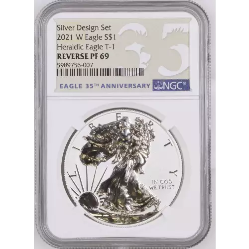 2021 W Heraldic Eagle T-1 Silver Design Set  (2)