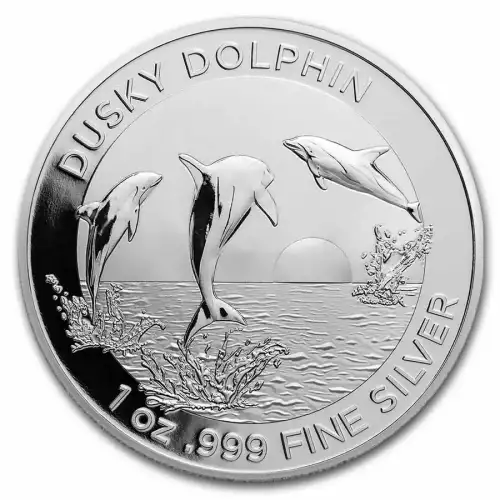 2022 1 oz Silver Australia $1 Dusky Dolphin Coin (2)