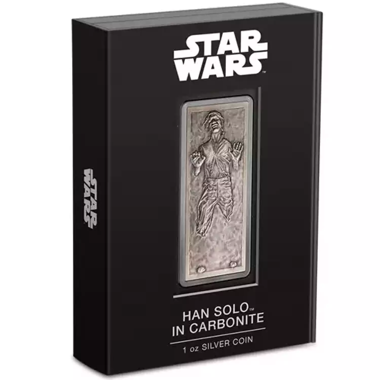2022 1oz Antique Niue Silver $2 Disney Star Wars Han Solo in Carbonite Coin