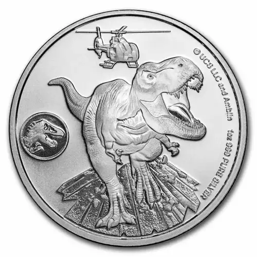 2022 1oz Fiji Silver 50 Cents Jurassic World Dominion Coin (2)