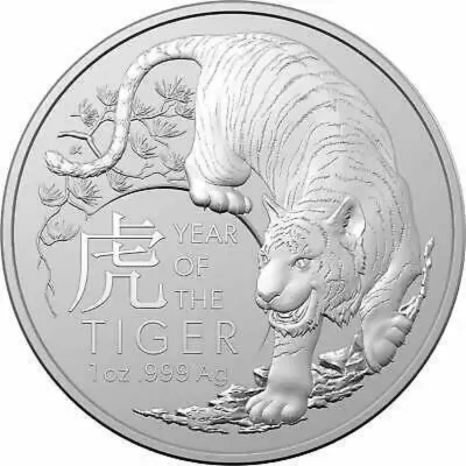 2022 1oz Silver Royal Australian Lunar Tiger
