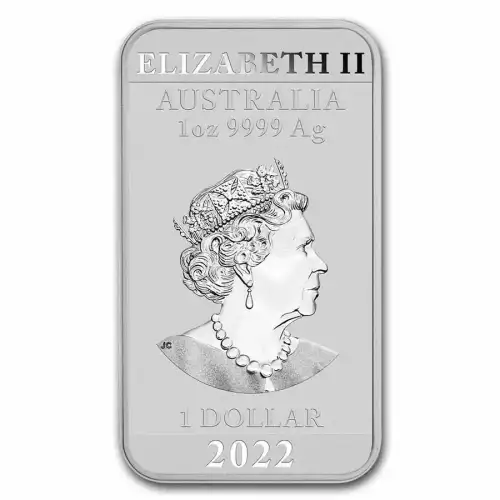 2022 Australia 1oz Silver Dragon Rectangular $1 Coin Bar (2)