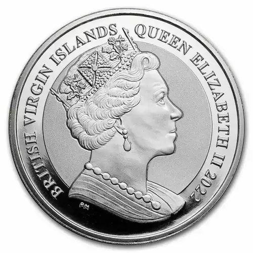 2022 British Virgin Islands BVI Pegasus Reverse Cameo 1 oz Silver Coin (2)