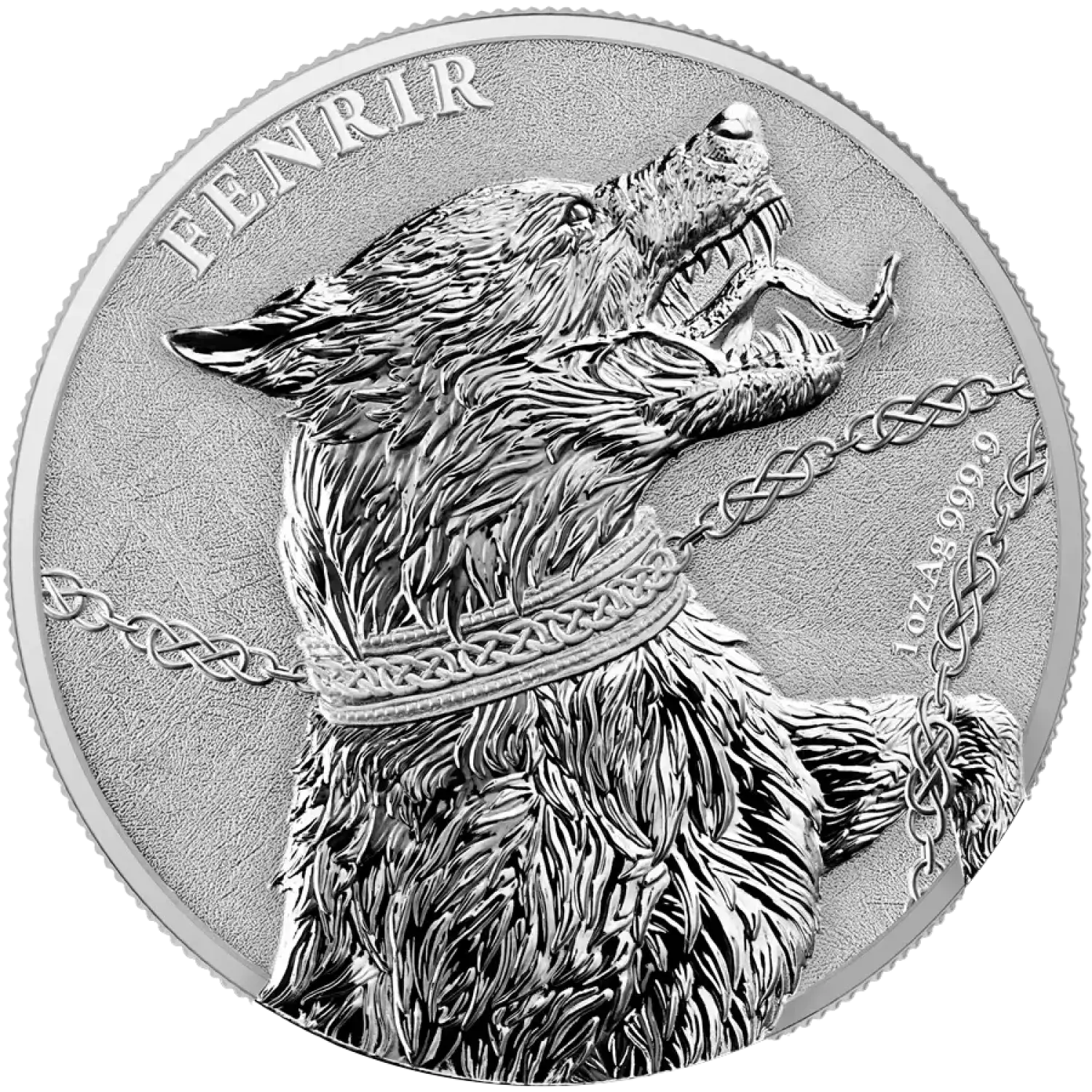 2022 Germania Beasts Fenrir 1 oz .9999 Silver BU Coin Round in Capsule