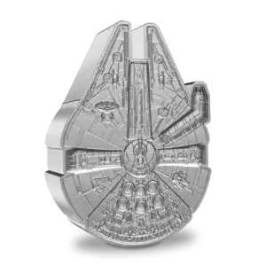 2022 Niue 1oz Silver $2 Disney Star Wars Millennium Falcon Shaped Coin (3)