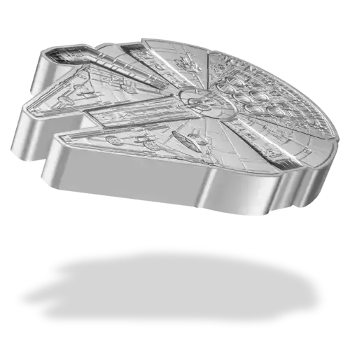 2022 Niue 1oz Silver $2 Disney Star Wars Millennium Falcon Shaped Coin