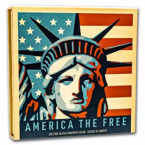 2022 PAMP 2oz $5 Silver Statue of Liberty America the Free SI Solomon Islands (5)