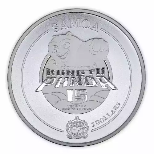 2023 Samoa 1 oz Silver Kung Fu Panda DreamWorksCoin