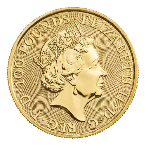 2024 1 oz British Tudor Beasts: Seymour Unicorn Gold Coin (2)