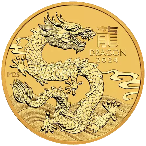 2024 10oz Australian Perth Mint Gold Lunar III: Year of the Dragon (3)