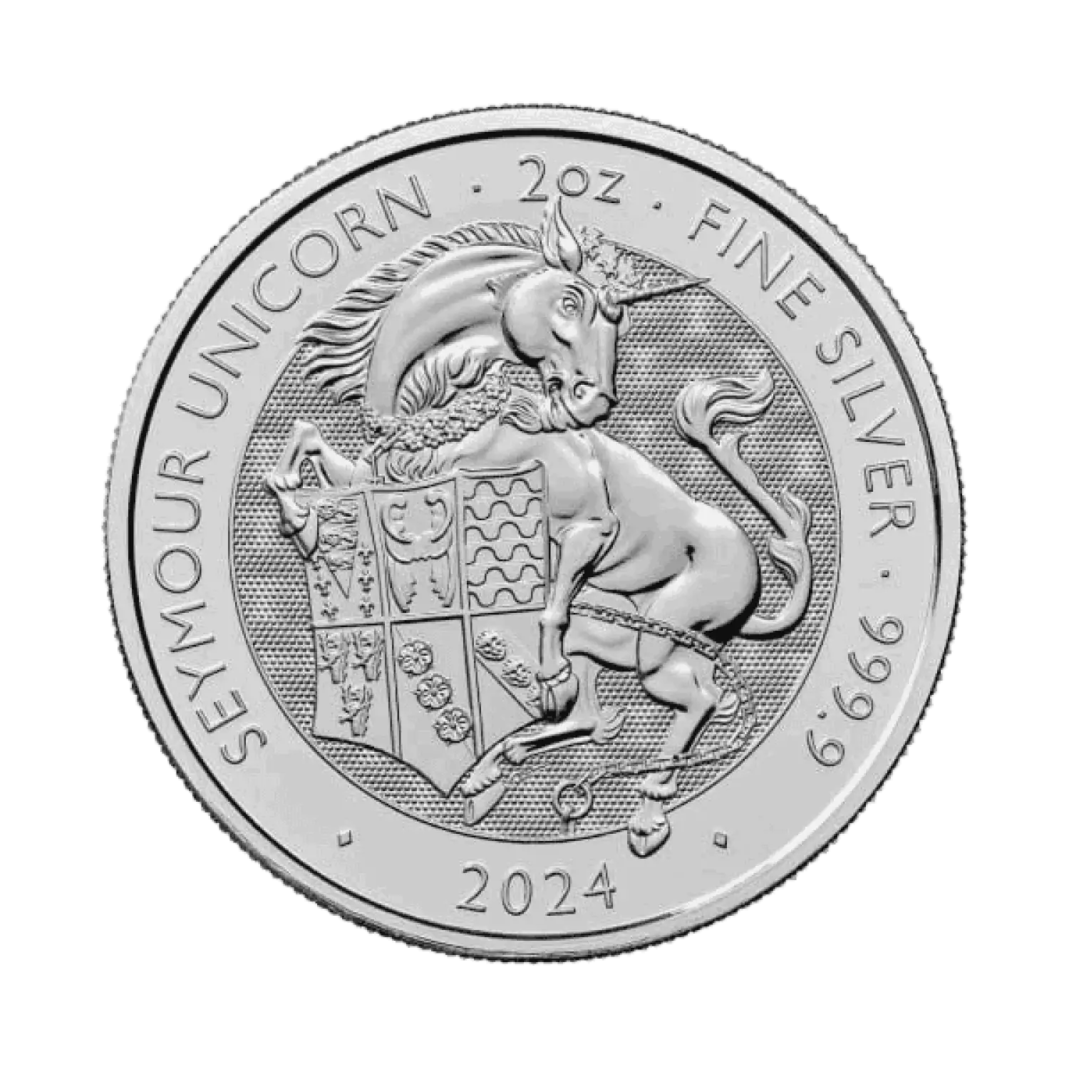 2024 2oz British The Royal Tudor Beast - Silver Seymour Unicorn (2)