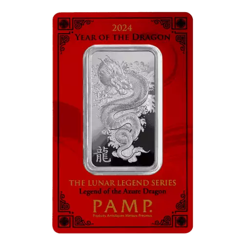 2024 Year of the Dragon - Legend of the Azure Dragon 1oz Silver Bar (4)