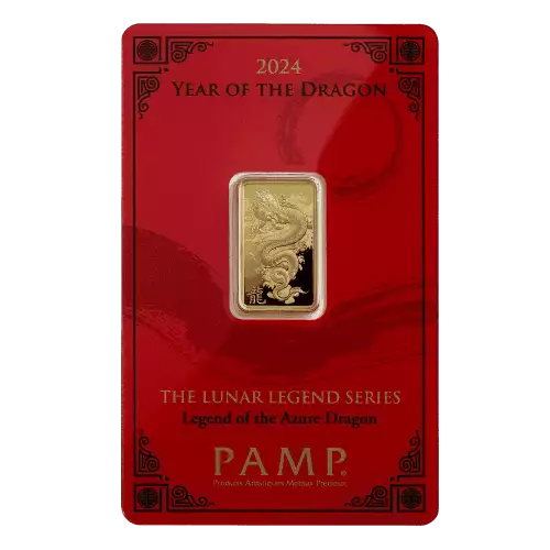 2024 Year of the Dragon - Legend of the Azure Dragon 5g Gold Bar (5)