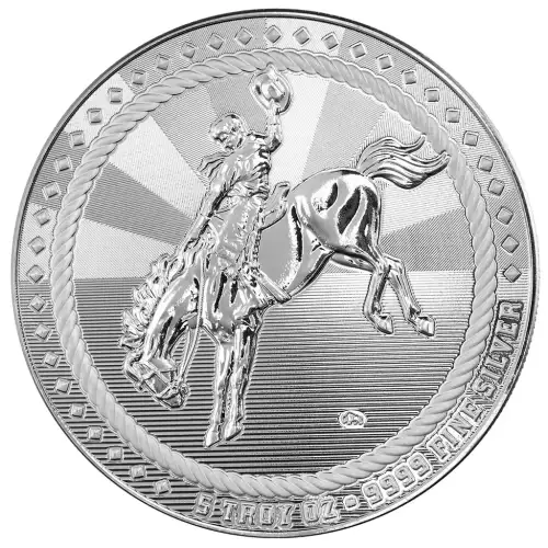 5 oz Cowboy - Buffalo Privy Silver Round (2)
