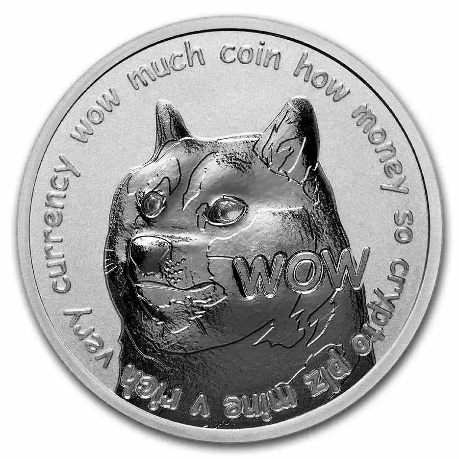 Dogecoin Doge 1oz Silver Round Dog To The Moon (2)