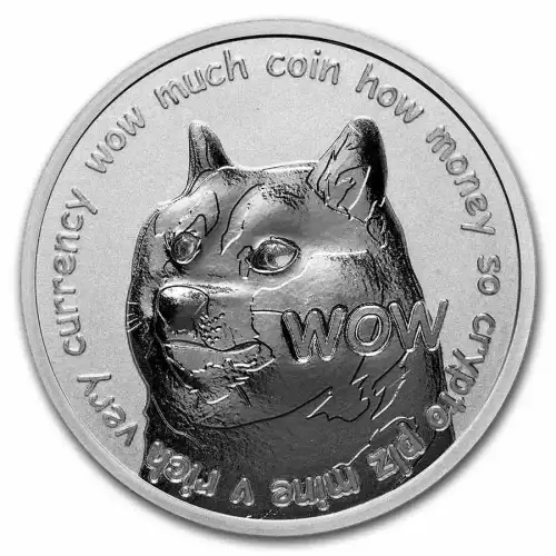 Dogecoin Doge 1oz Silver Round Dog To The Moon (2)