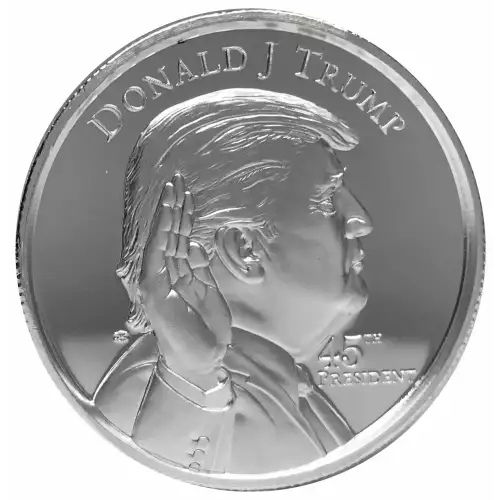 Donald J Trump 45th President 1oz Silver Proof Inauguration Round (2)