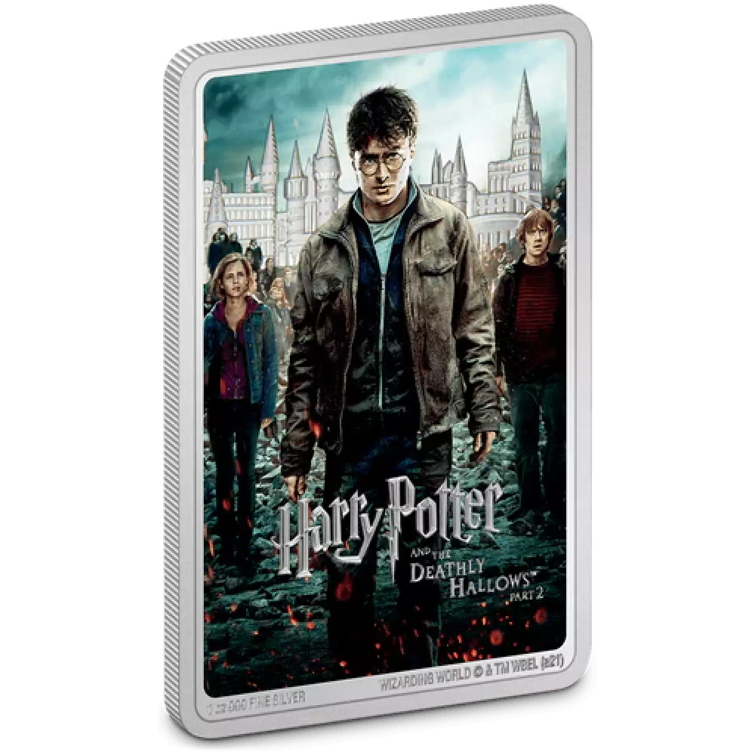 HARRY POTTER- 1oz Movie Poster Harry Potter And The Deathly Hallows part 2 Silver Coin (3)