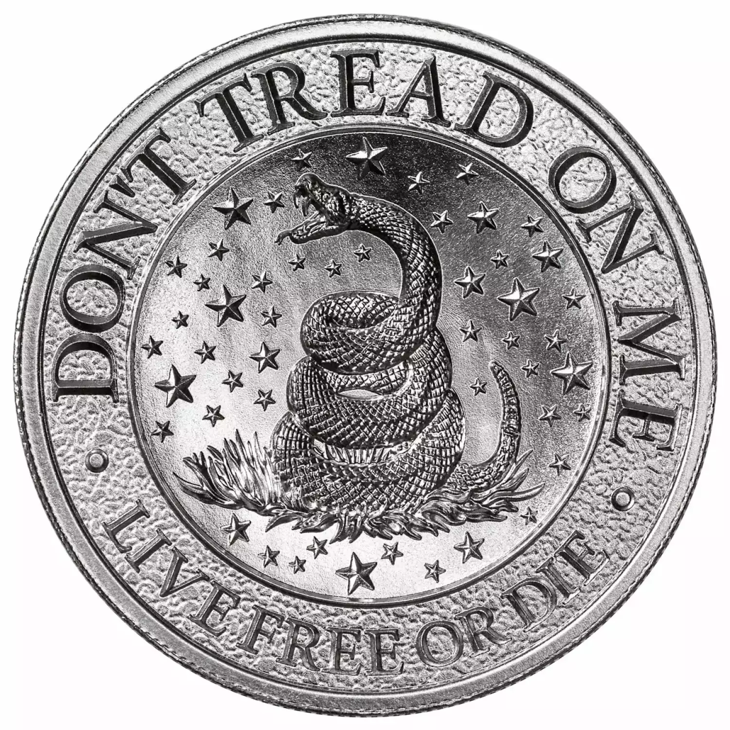 Intaglio Mint 2 oz Silver High Relief Round Don't Tread on Me