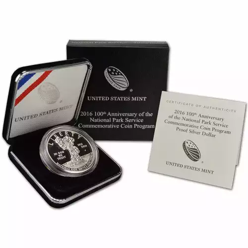 Modern Commemoratives ---National Park Service 100th Anniversary 2016 -Silver- 1 Dollar