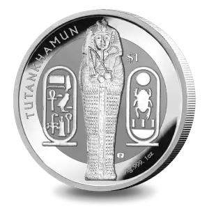 2023 1oz Silver Sierra Leone King Tut$1 King Tut Tutankhamen Sarcophagus Rev Frosted (2)