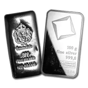 100g Generic Silver Bar