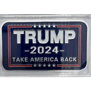 TRUMP 2024 Take America Back 1oz Silver Enameled Bar (2)