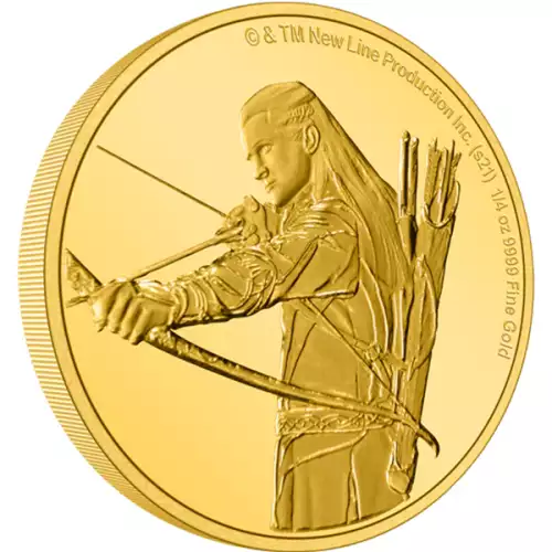 THE LORD OF THE RINGS - 2021 1/4oz  Legolas Gold Coin (2)